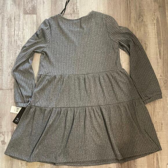 NWT Women’s AGB Dress Heather Grey ribbed knit comfort long sleeve size XL - Picture 14 of 14